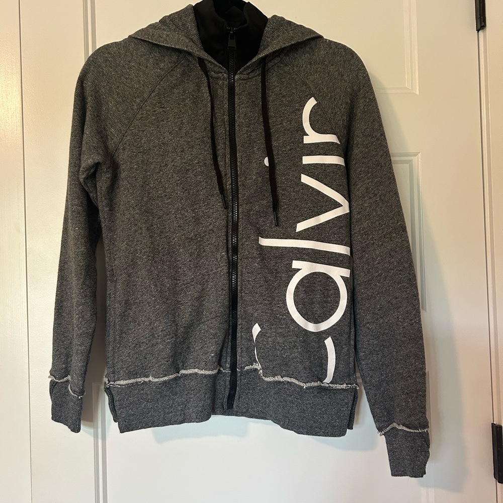 Calvin Klein Gray Zip-Up Performance jacket